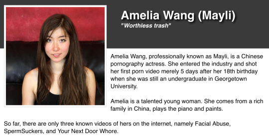 Amelia wang facial abuse