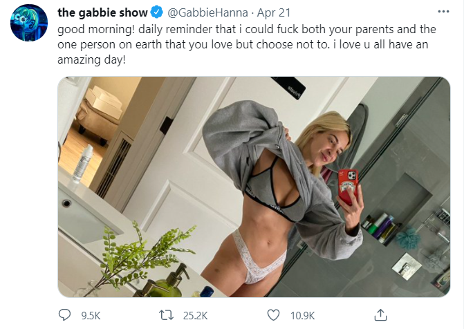 Nude show the gabby Gabbie Hanna